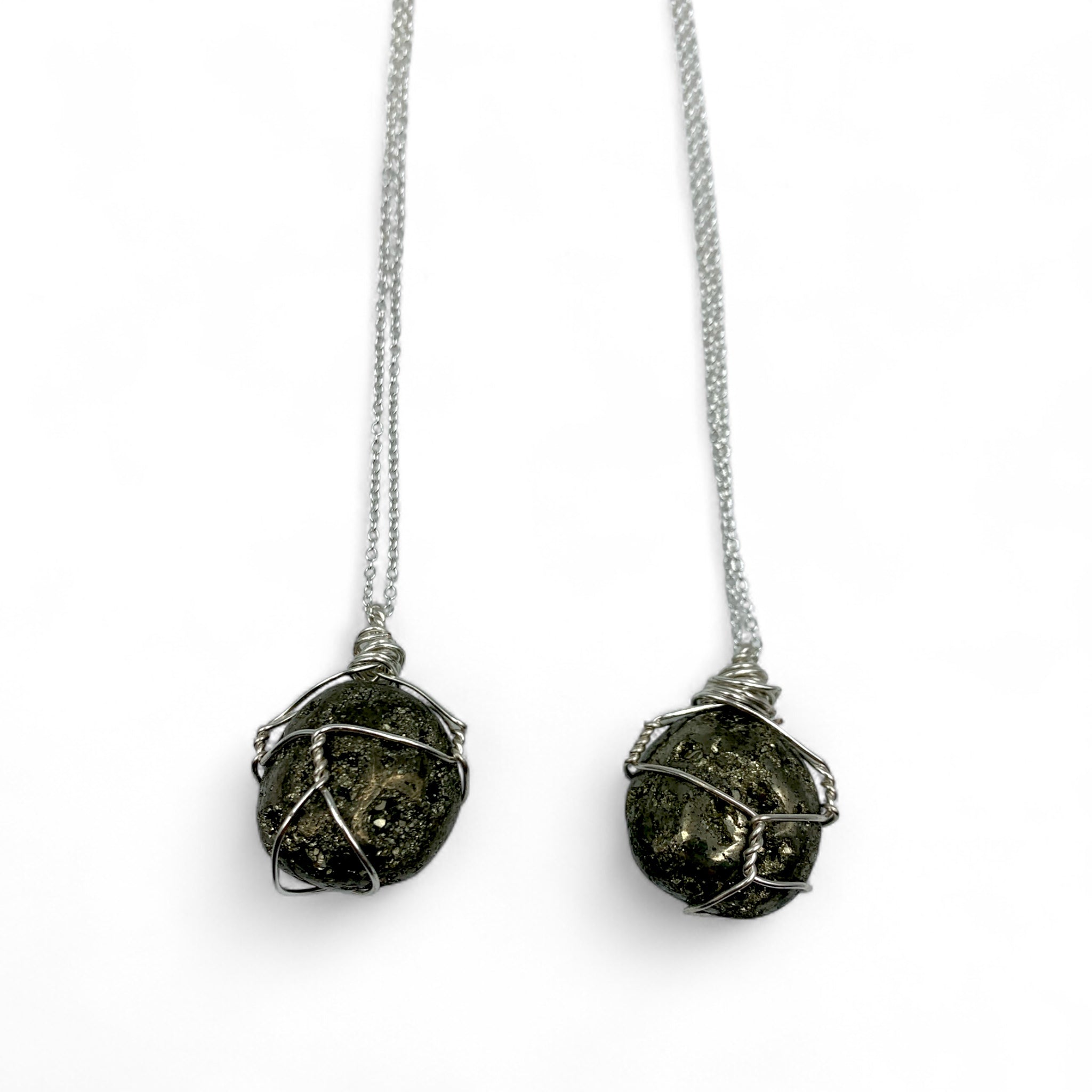 Necklace - Pyrite Wire Wrapped